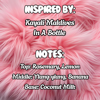 Maldives Escape - (Maldives In A Bottle Inspired)